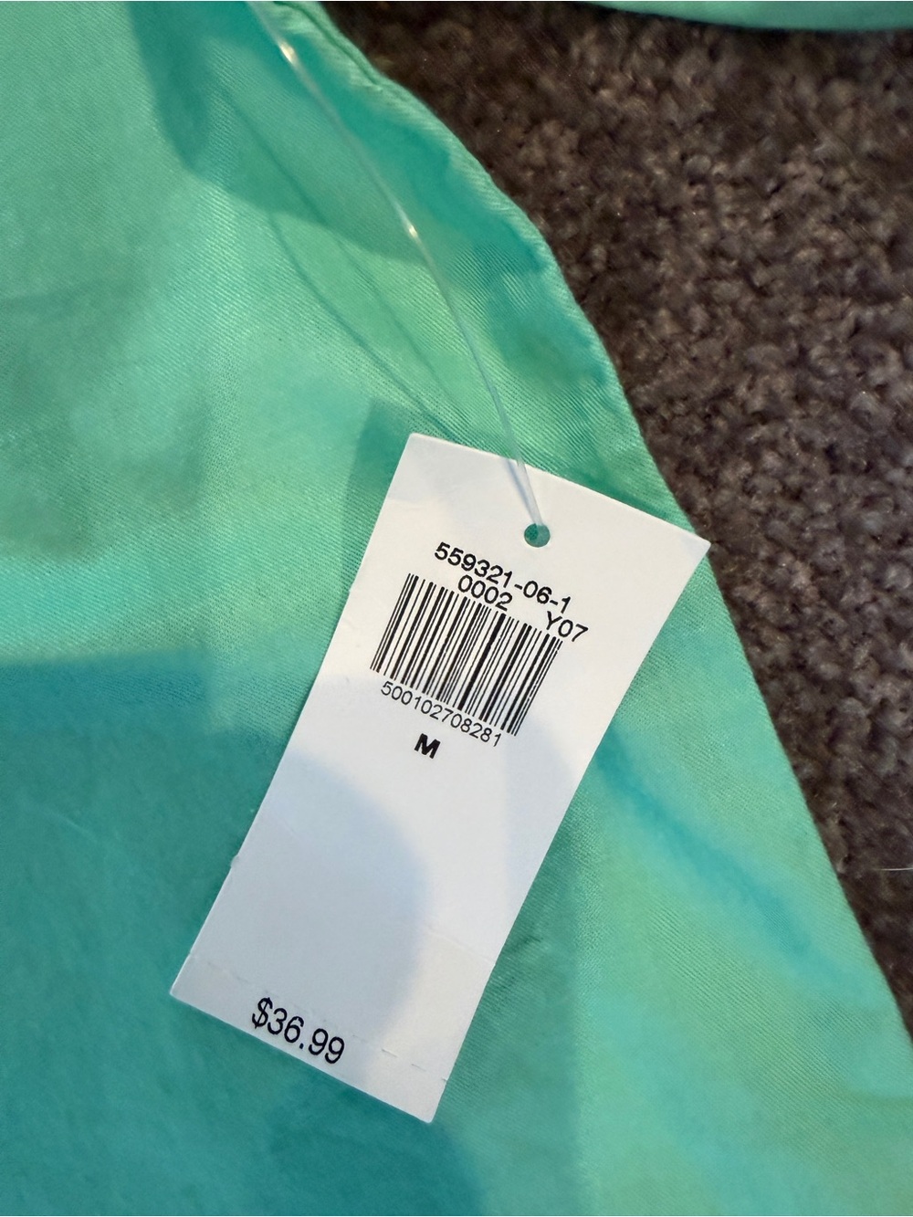 NWT Bright Mint boyfriend Button-Up Shirt - Picture 6 of 9